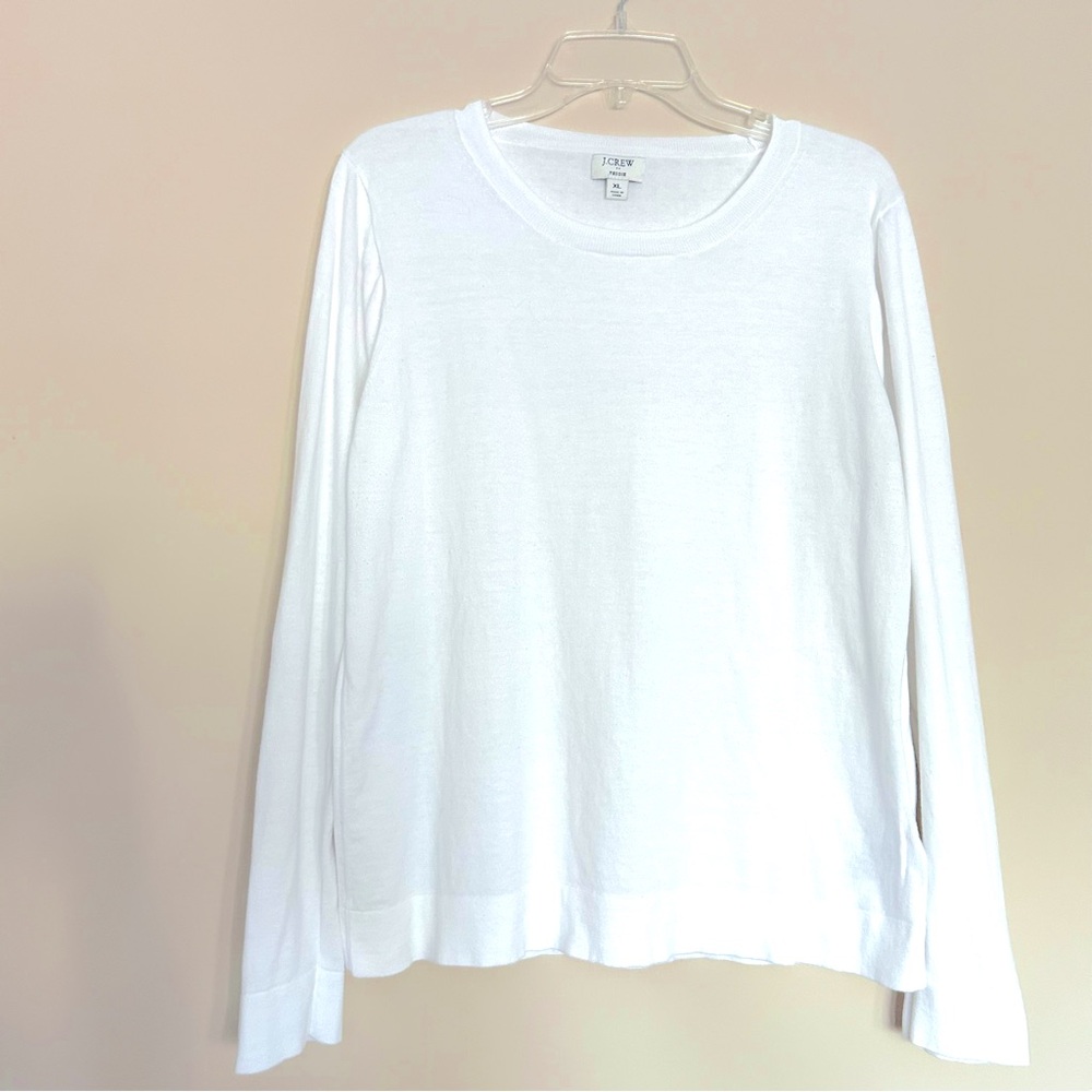 J. Crew Women’s White Long Sleeve Top XL